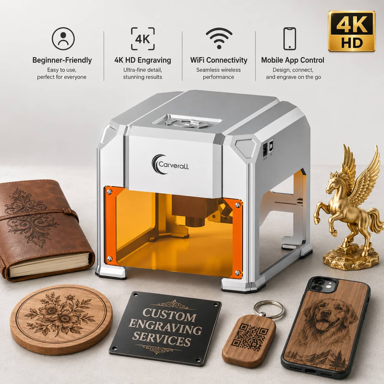 Workshop Tools For Carpentry - Carverall Laser Engraver Machine, K4 3W,
