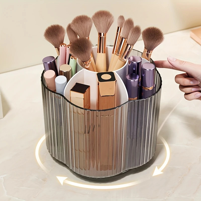 Tool Chest Cabinet - 360° Rotating Makeup Brush Holder Detachable