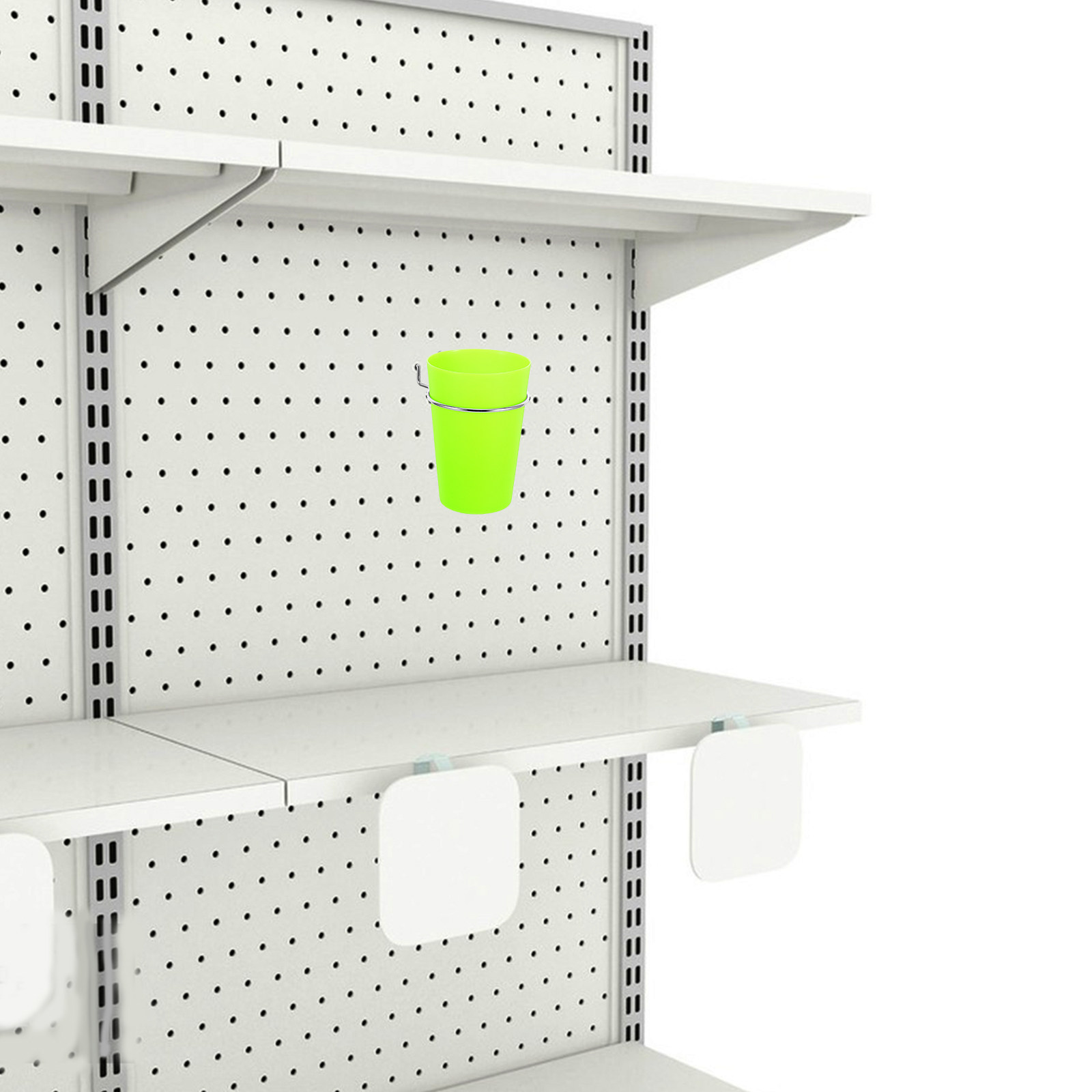 Workshop Tools Board - 6Pcs Pegboard Cups Plastic Organizer Hooks