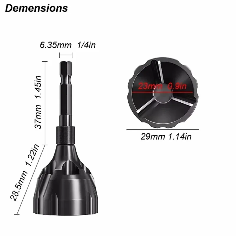 Tools In Electrical Workshop - Hex Shank External Chamfering Drill Bit