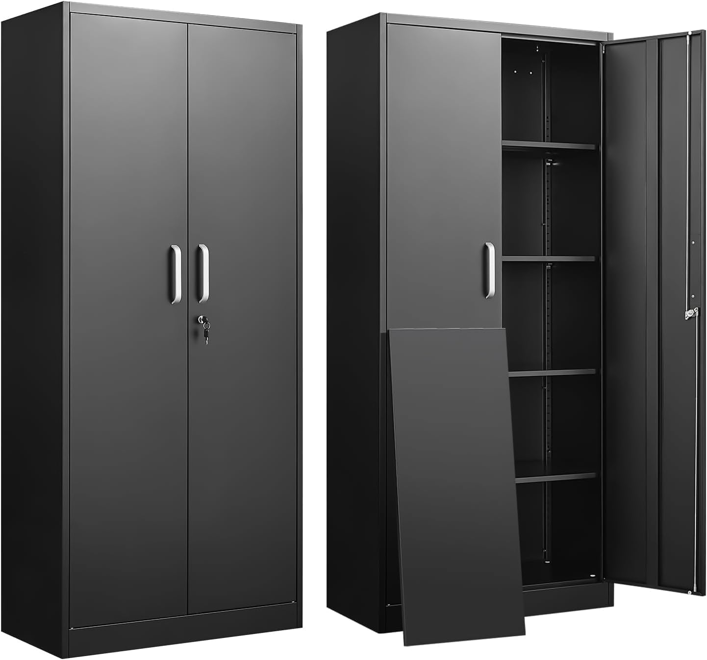 Tool Chest Cabinet - Metal Storage Cabinet With Adjustable Shelves