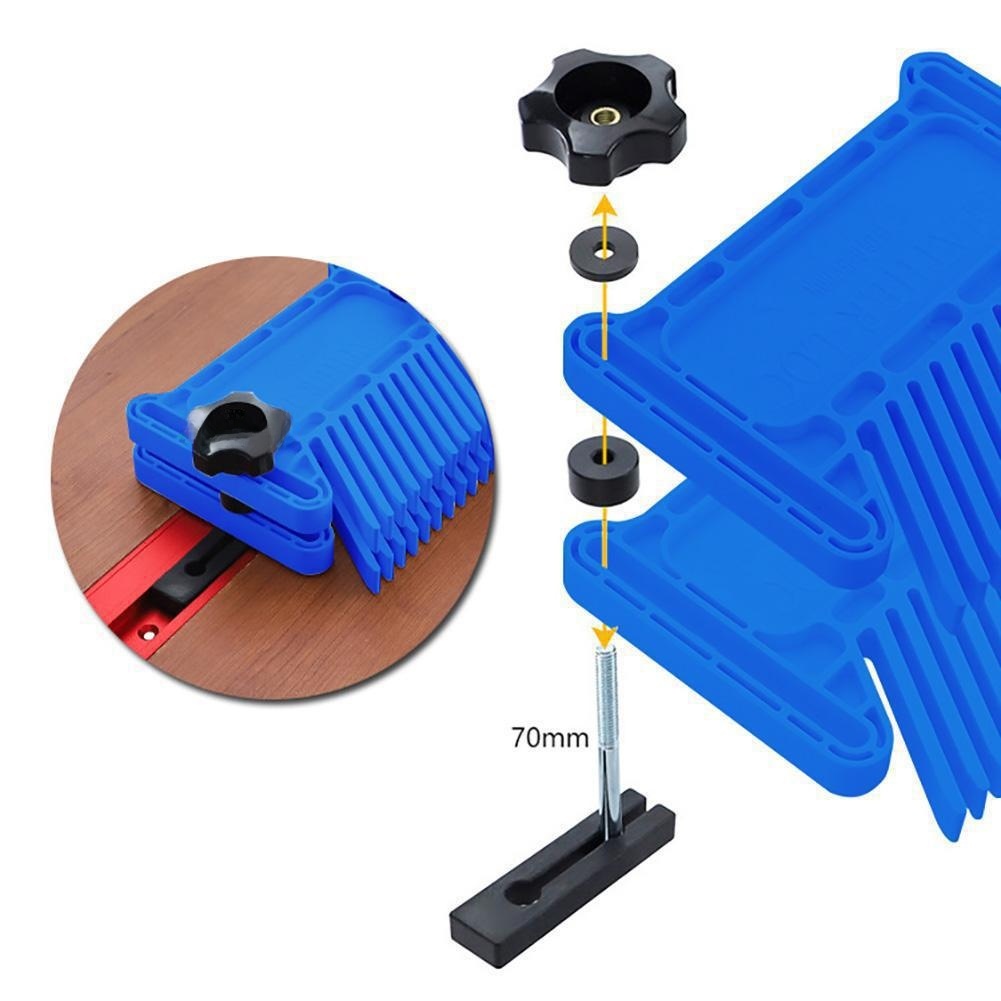 Workshop Tools Board - Blue ABS Plastic Feather Board Set