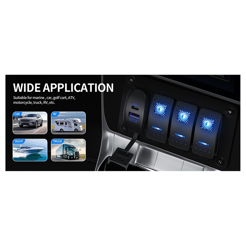 USB Rocker Switch 12V Waterpro - Tools Qc recension och pris