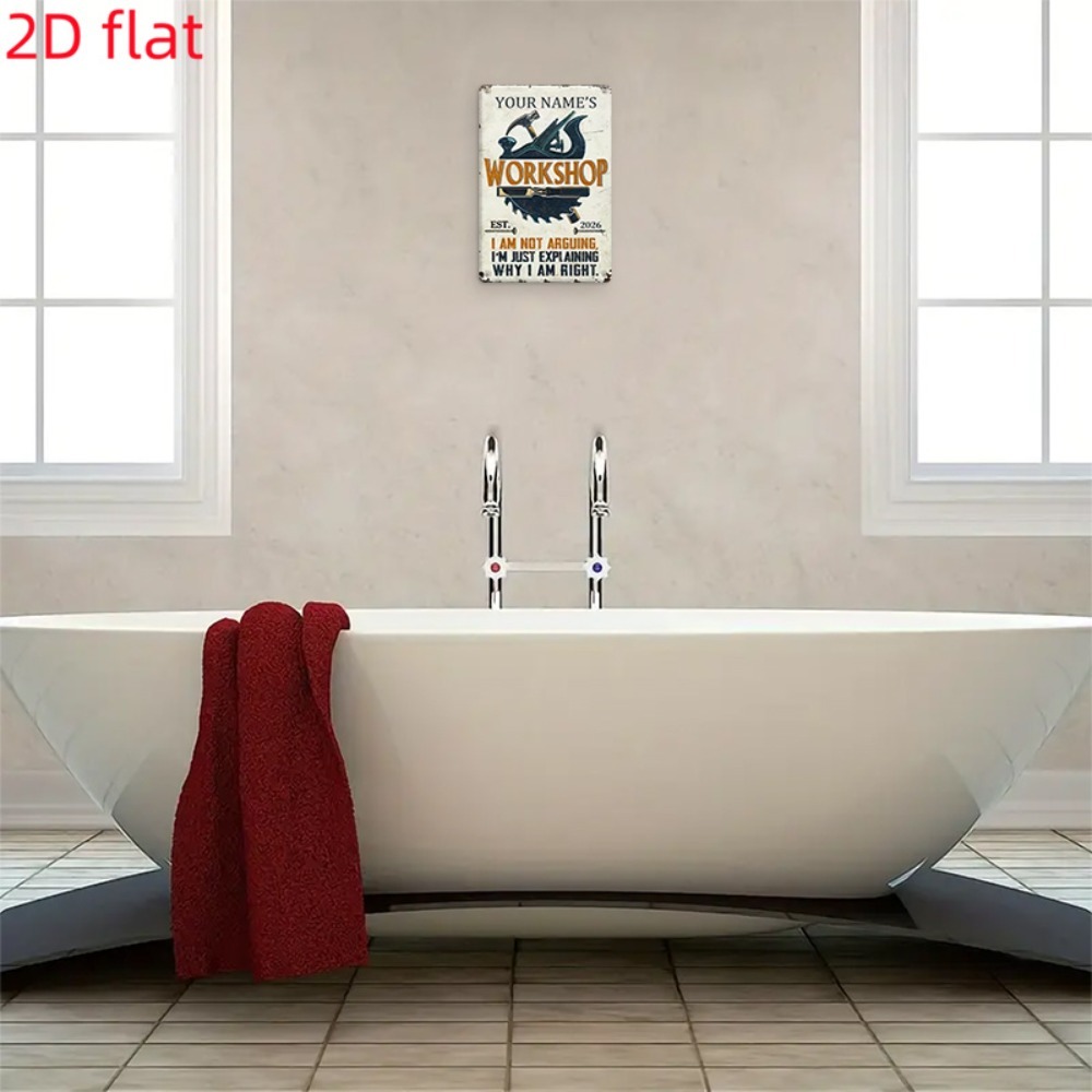 [2D Flat] 1pc Custom Name Work - Tools Name In Workshop recension och pris