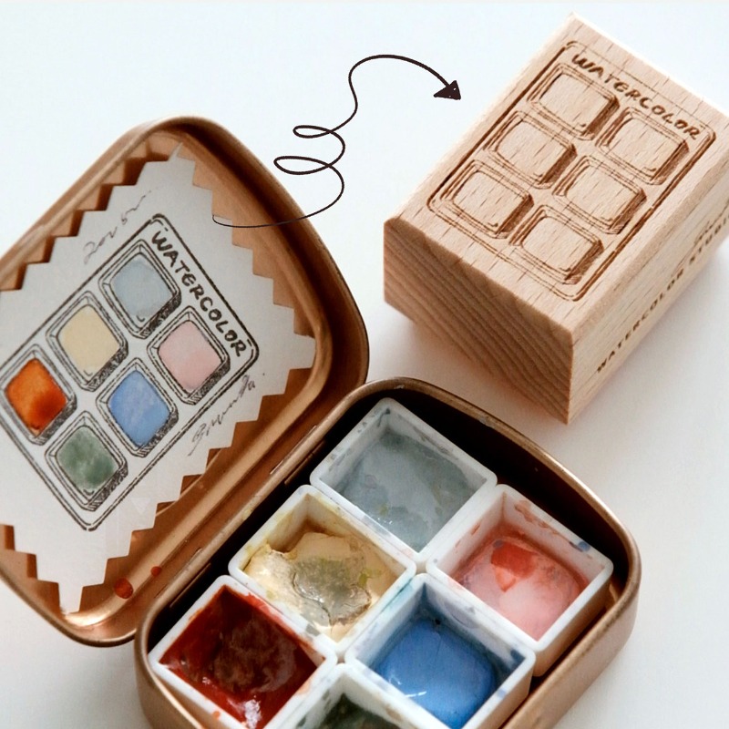 6 Grid Watercolor Color Card W - Tools Qa recension och pris
