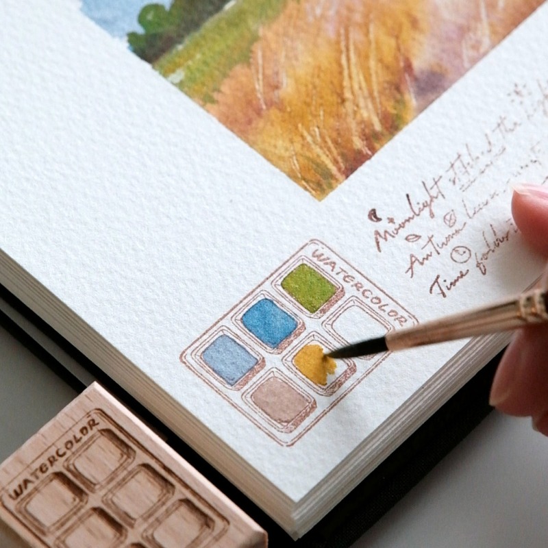6 Grid Watercolor Color Card W - Tools Qa recension och pris