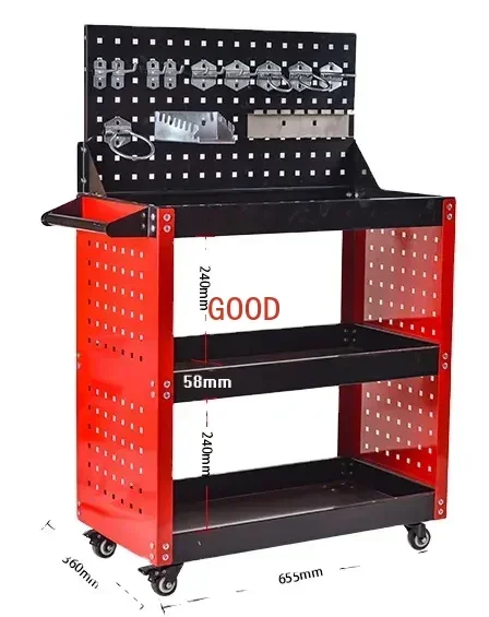 tool cart with back board work - Workshop Tools Board recension och pris