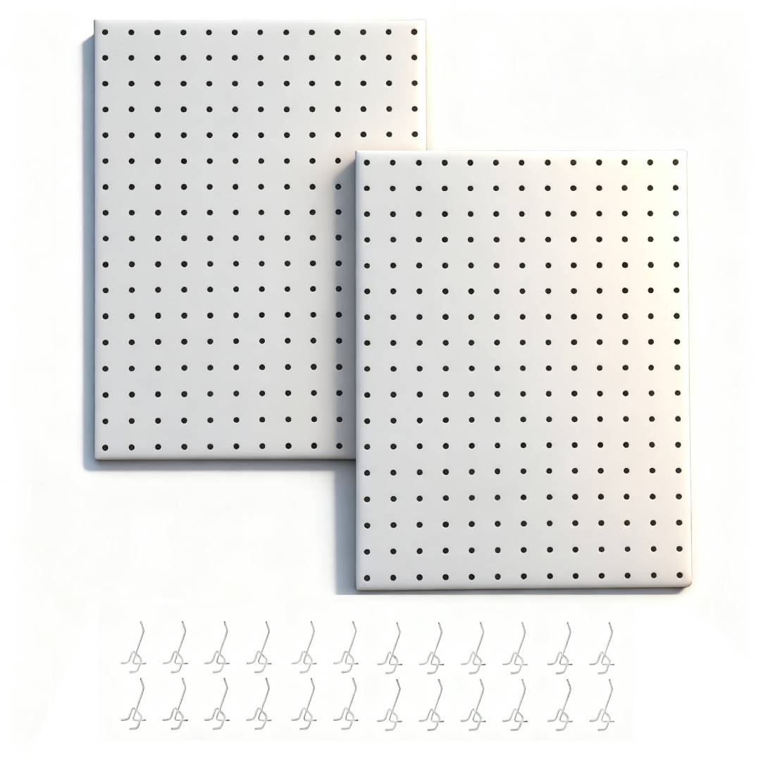 Metal Pegboard, 2 Panels + 24  - Workshop Tools Hanger recension och pris