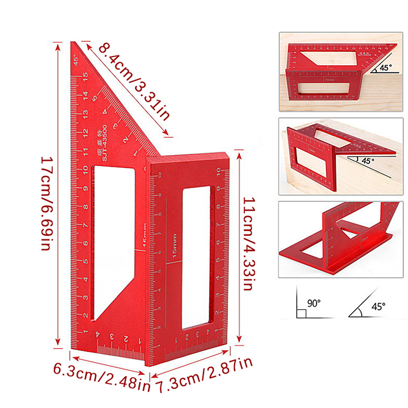 Multifunctional Angle Ruler 45 - Workshop Tools For Carpentry recension och pris