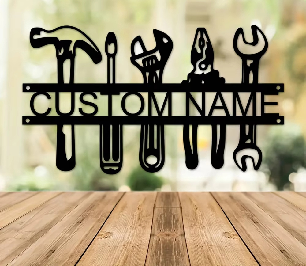 Customized Name Industrial Sty - Tools Name In Workshop recension och pris
