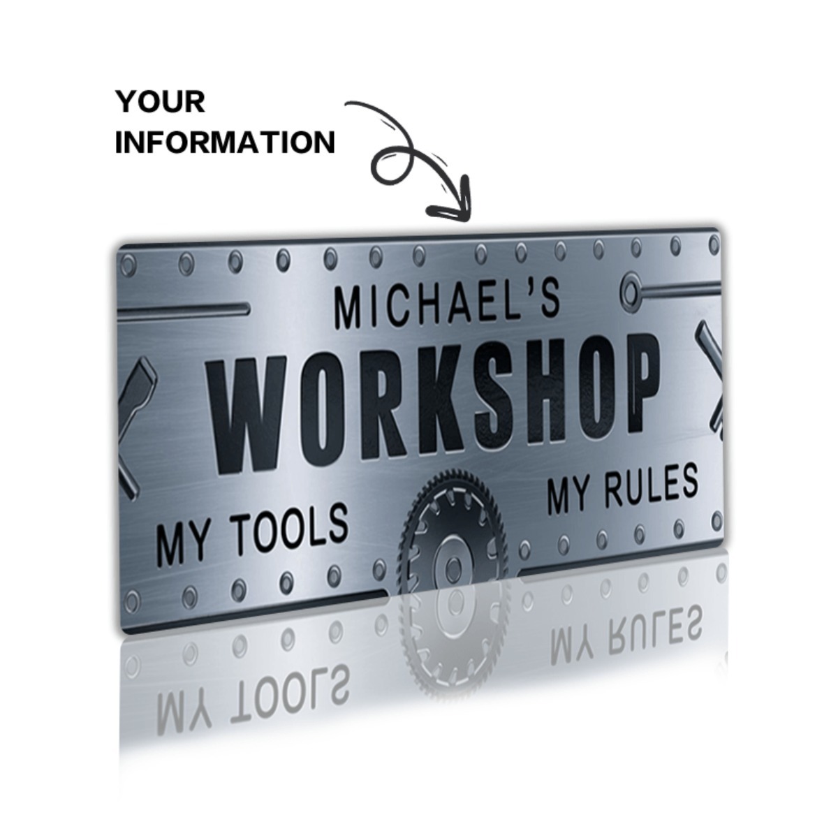 Personalized Name Workshop Alu - Tools Name In Workshop recension och pris