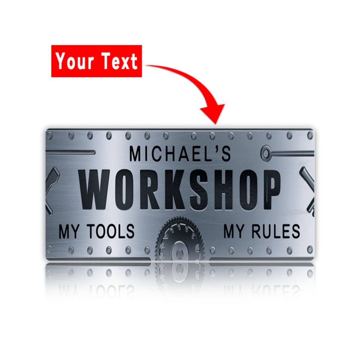Personalized Name Workshop Alu - Tools Name In Workshop recension och pris