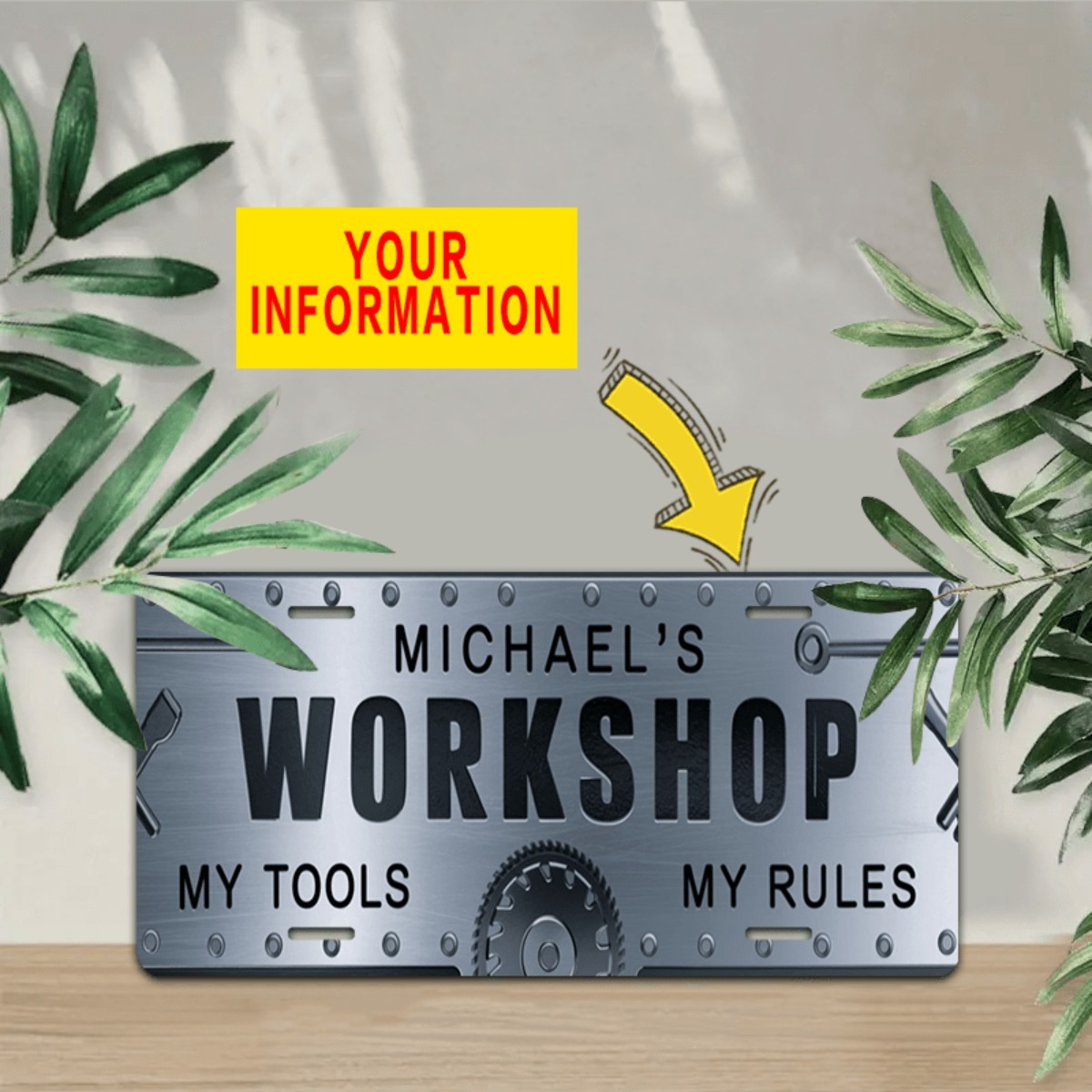 Personalized Name Workshop Alu - Tools Name In Workshop recension och pris