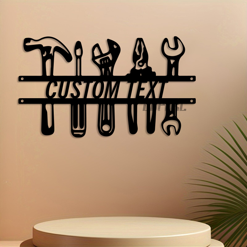 DIY Industrial Style Iron Wall - Tools Name In Workshop recension och pris