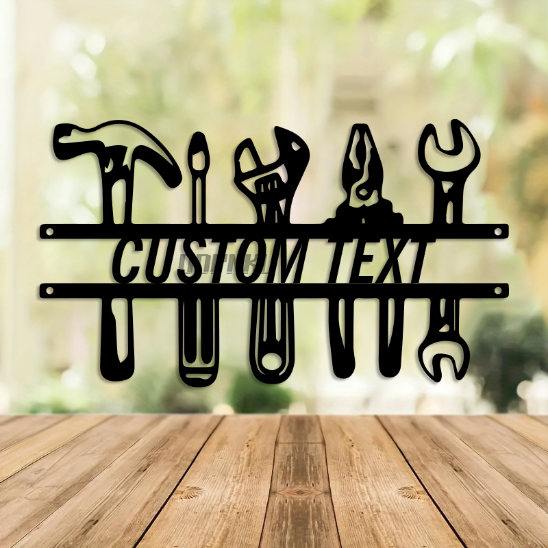 DIY Industrial Style Iron Wall - Tools Name In Workshop recension och pris