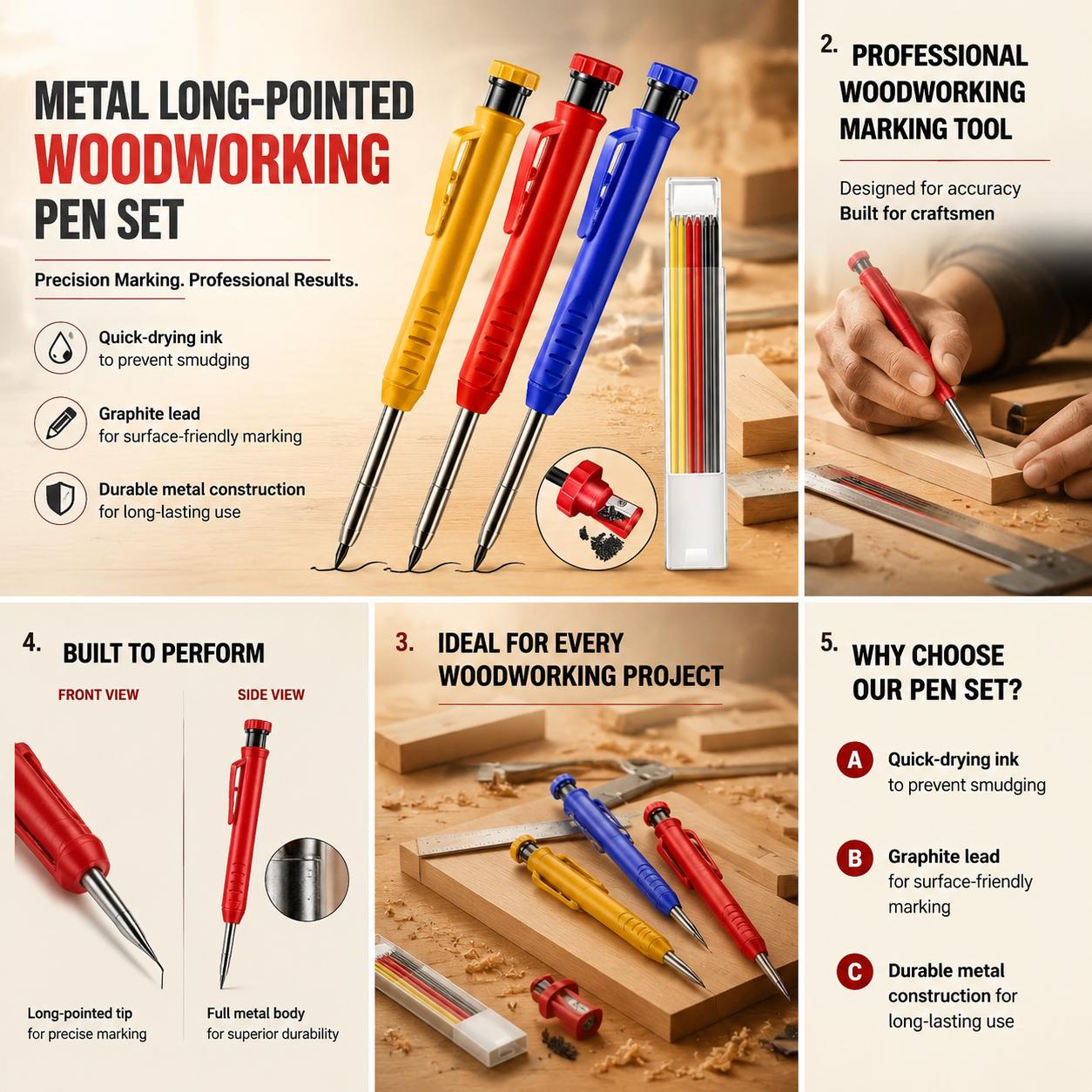 Professional Metal Long Tip Wo - Workshop Tools Engineering recension och pris