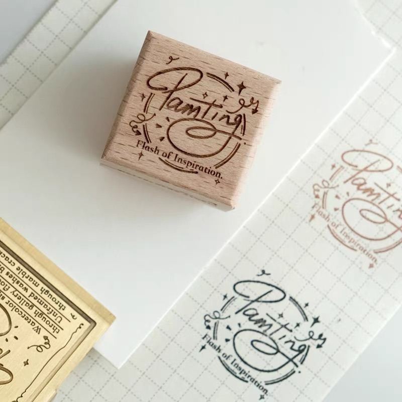 Wooden Rubber Stamps Watercolo - Tools Qa recension och pris