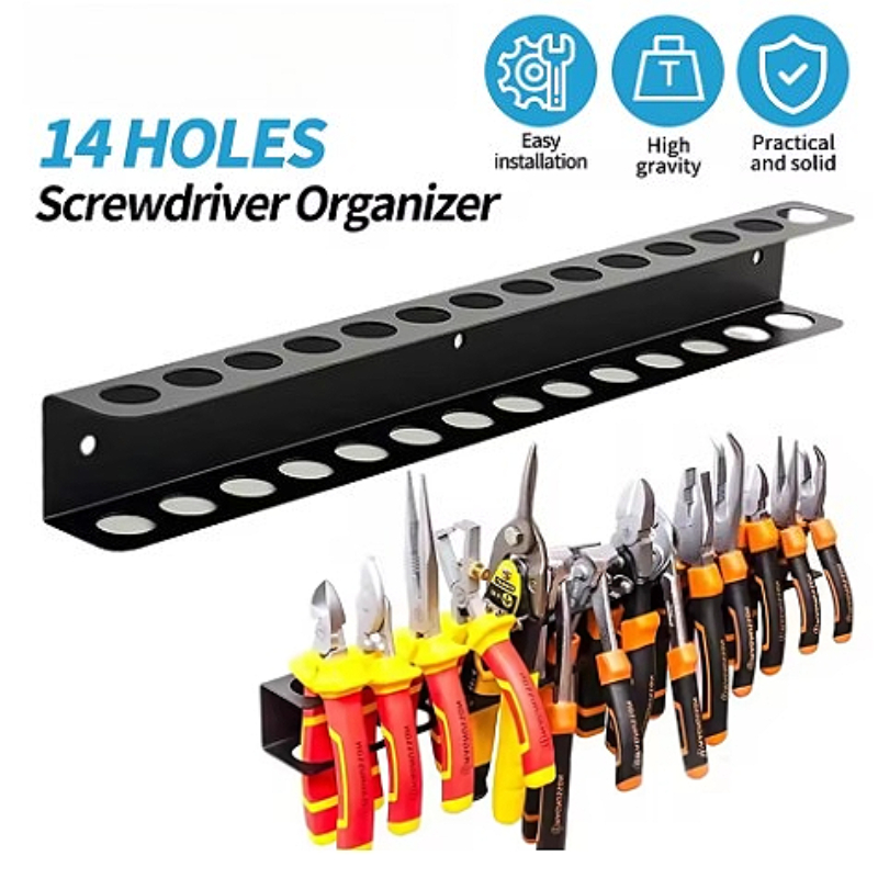 Steel Wall Mount Screwdriver W - Workshop Tools Hanger recension och pris