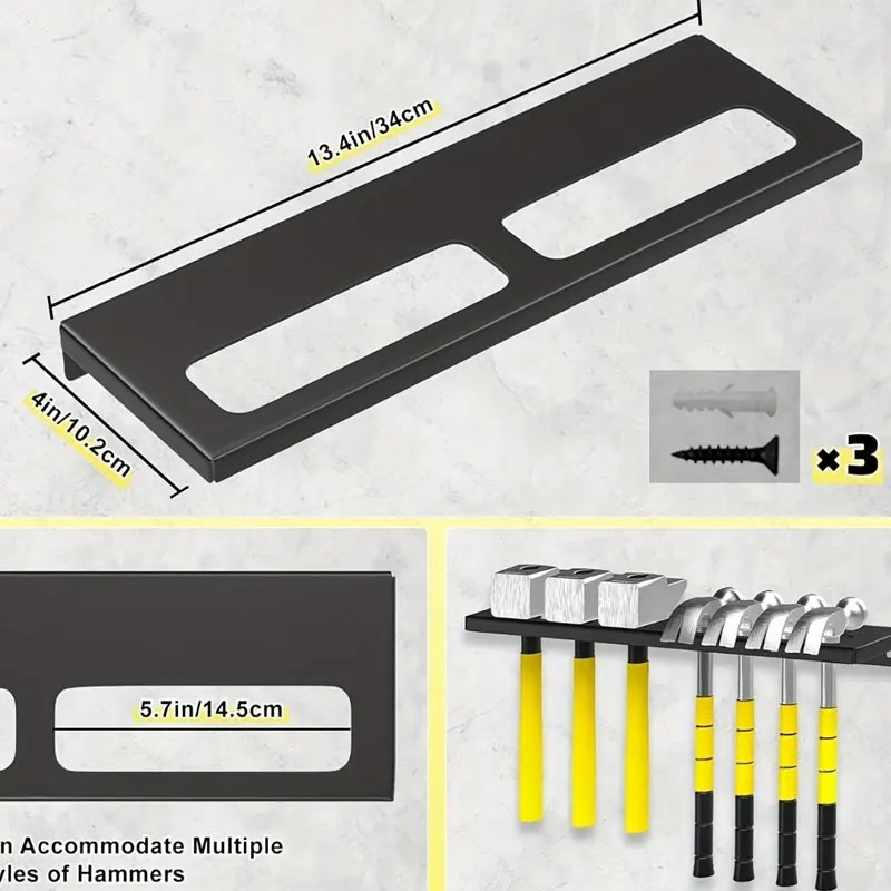 Wall Mounted Metal Tool Hanger - Workshop Tools Hanger recension och pris