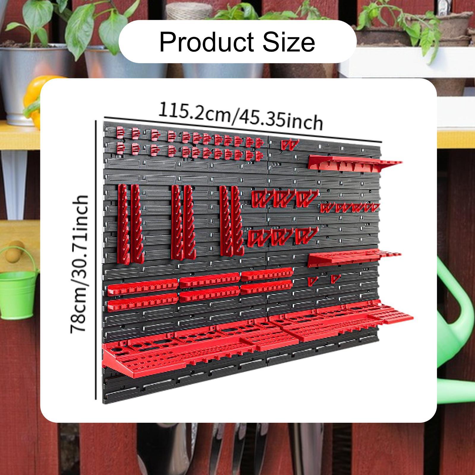 Wall Mounted Storage Bins with - Workshop Tools Board recension och pris