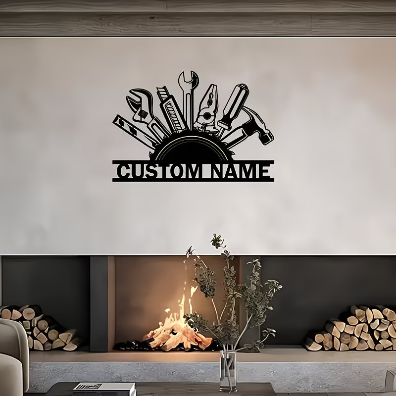 Custom Metal Tool Wall Art - P - Tools Name In Workshop recension och pris