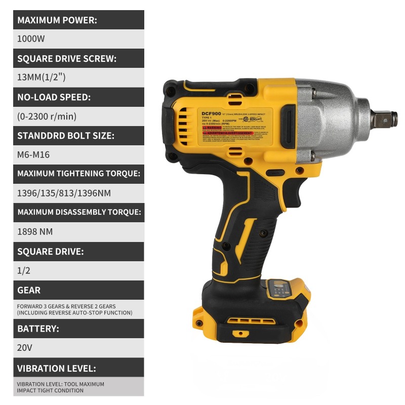 High Torque Cordless Impact Wr - Tools In Electrical Workshop recension och pris